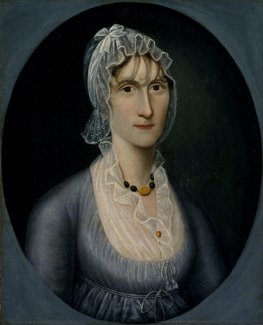 Barbara Baker Murphy asszony portréja (a tengeri kapitány felesége) alkotó: Joshua Johnson