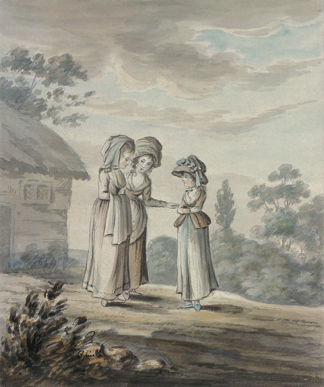 Táj három figurával alkotó: Joshua Kirby Baldrey