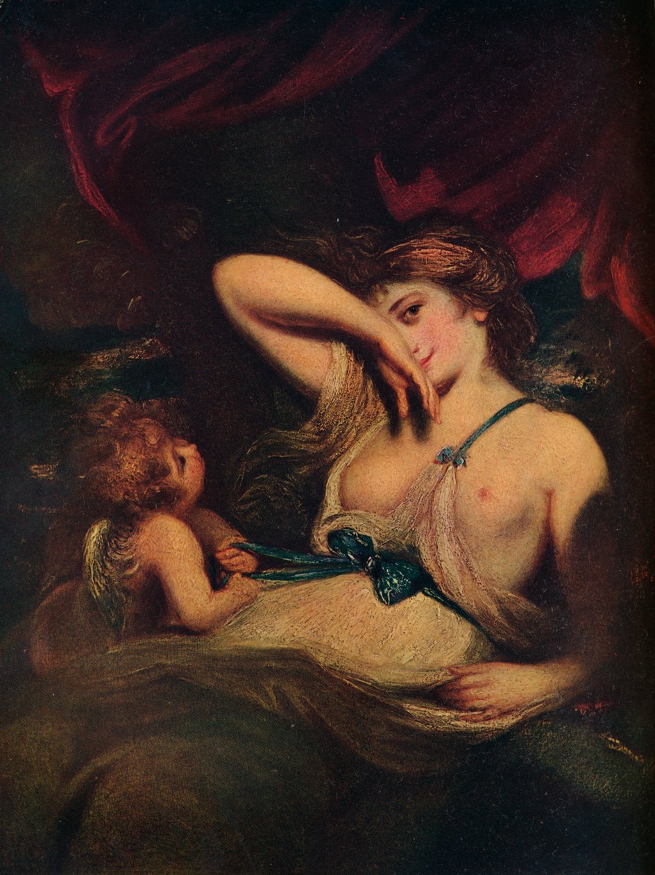 Egy nimfa és Ámor: A kígyó a fűben, 1784, 1914 alkotó: Joshua Reynolds