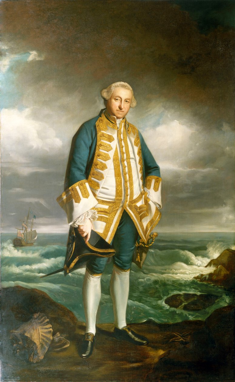 Edward Boscawen admirális (1711-1761), 1750-60 körül (olaj, vászon) alkotó: Joshua Reynolds