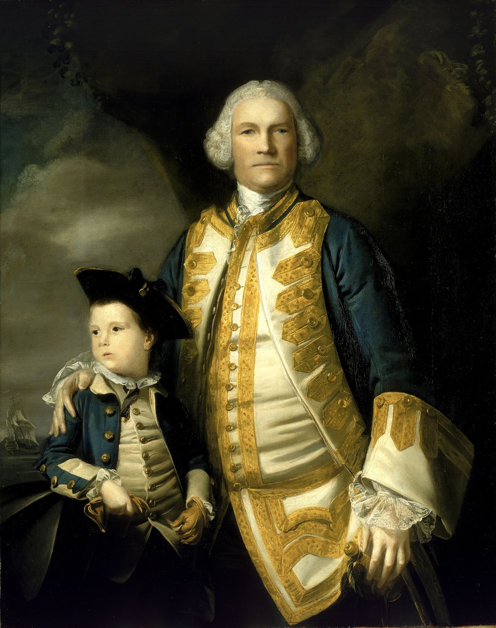 Francis Holburne admirális (1704-1771) és fia, Sir Francis, 4. báró (1752-1820) alkotó: Joshua Reynolds