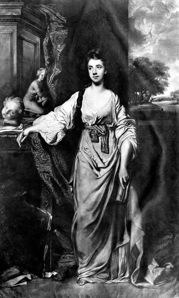 Anne Hussey Stanhope születésű Delaval, később Morris, Lady Stanhope, metszett James Watson mezzotint alkotó: Joshua Reynolds