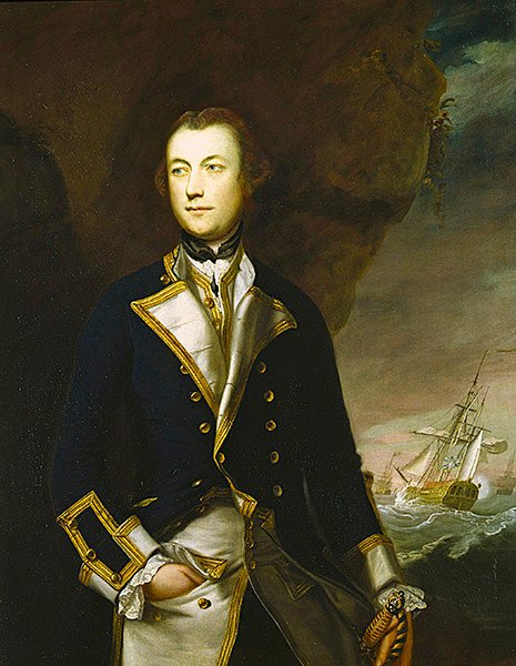Robert Brice kapitány (olaj, vászon) alkotó: Joshua Reynolds
