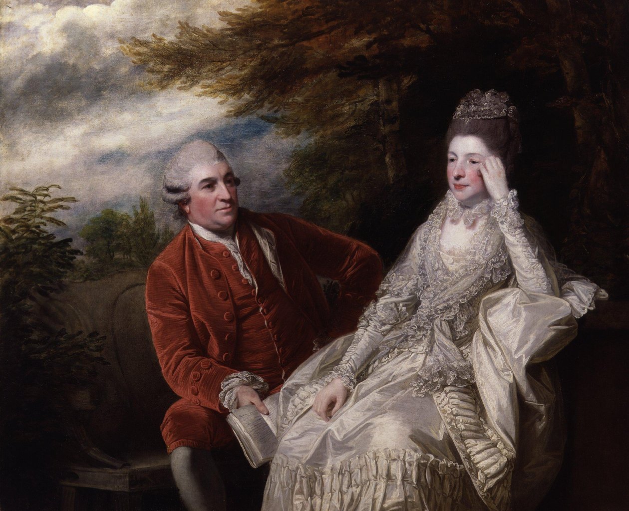 David Garrick; Eva Maria Garrick, szül. Veigel alkotó: Joshua Reynolds