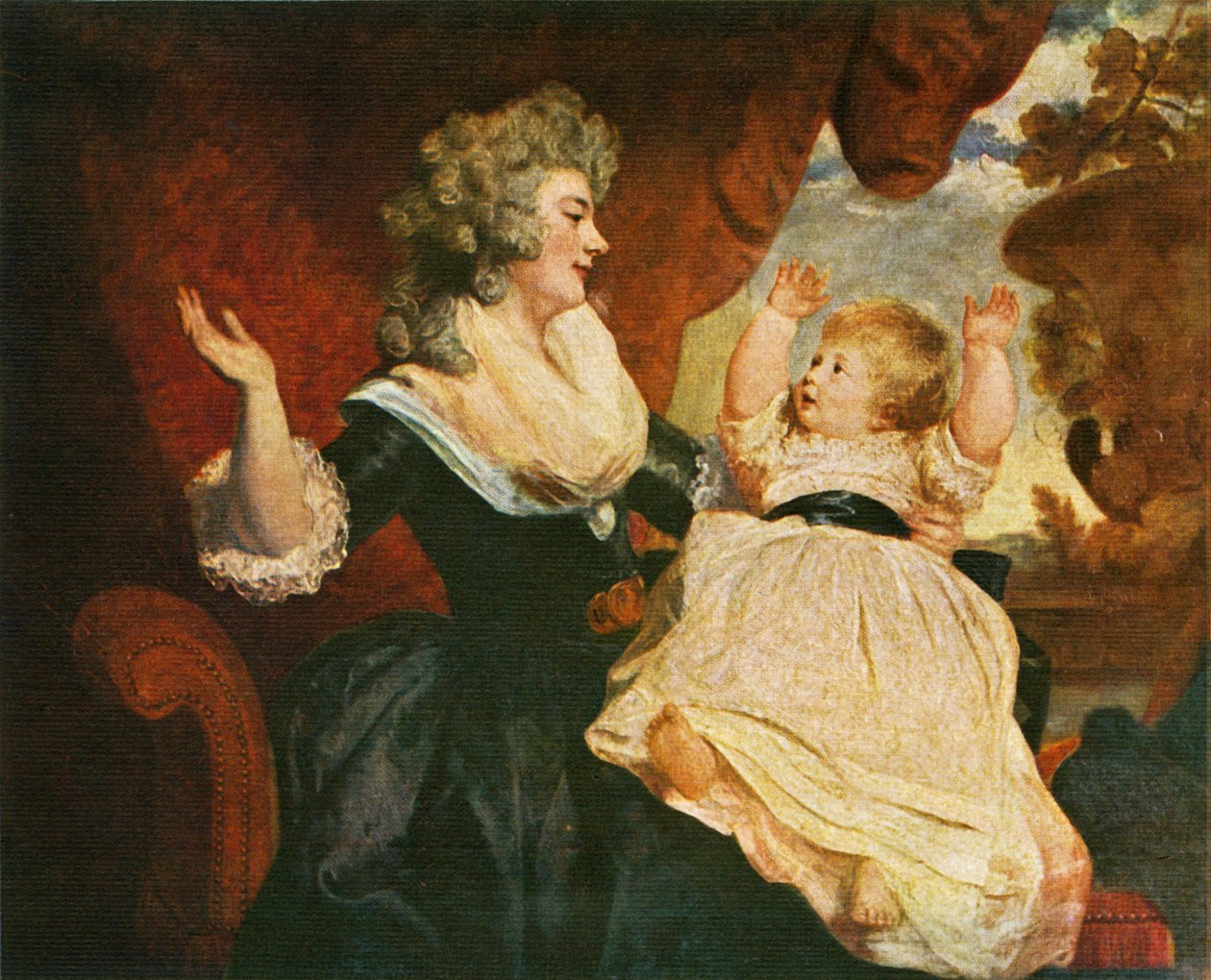 Devonshire hercegnője és gyermeke, c1786, c1912 alkotó: Joshua Reynolds