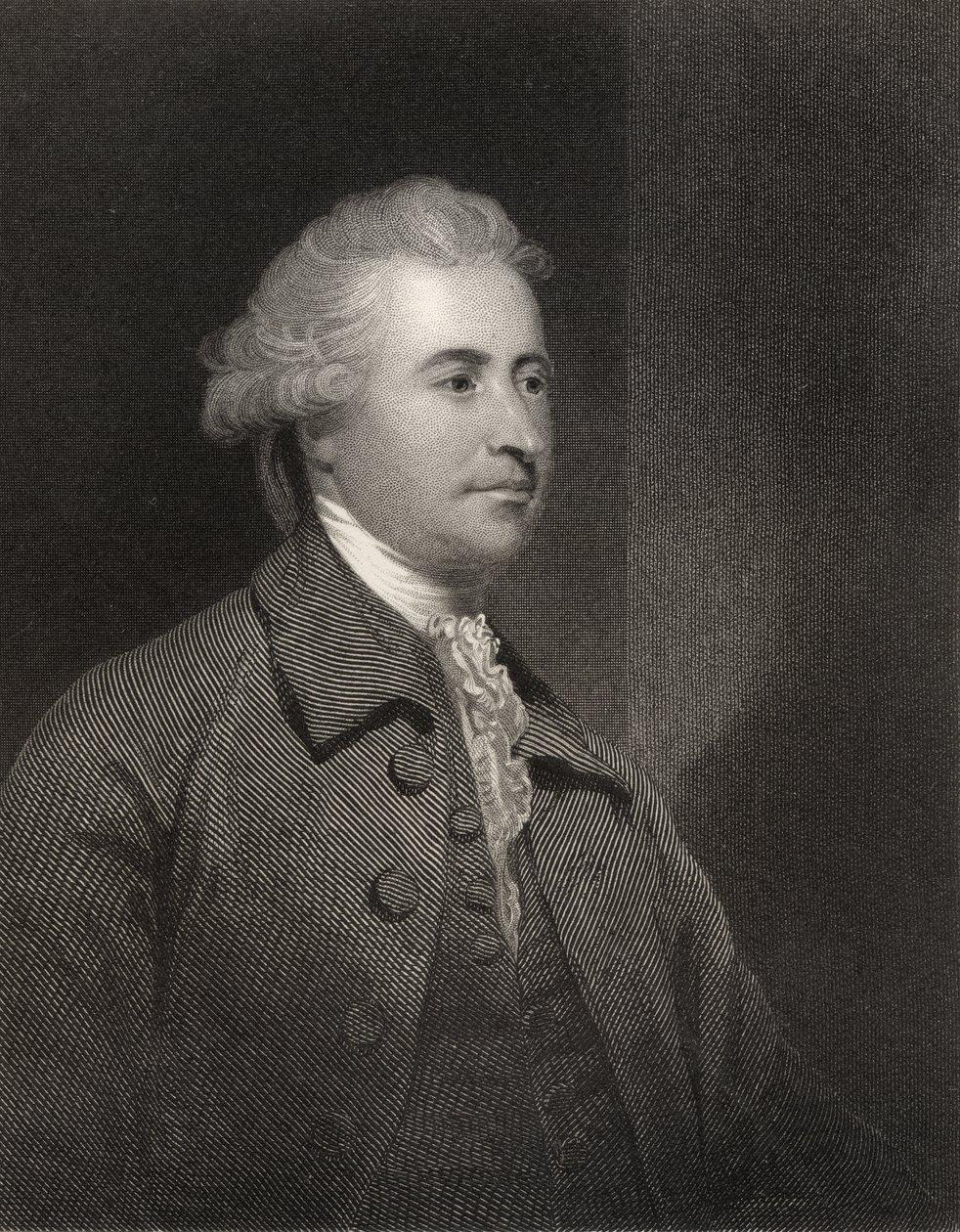 Edmund Burke, H. Robinson metszet, a National Portrait Gallery III. kötetéből, megjelent 1835 körül alkotó: Joshua Reynolds