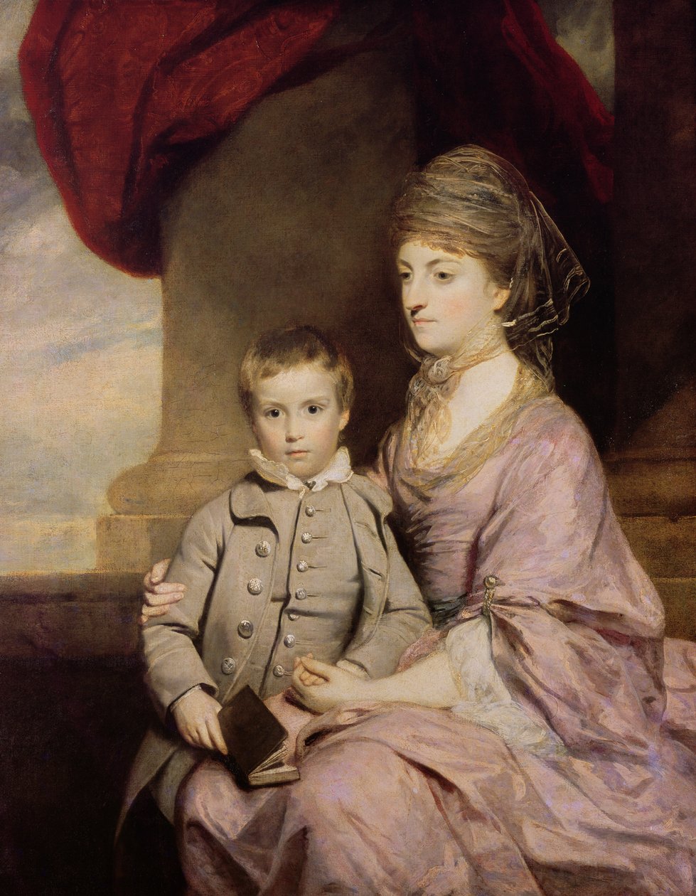Elizabeth Herbert, Pembroke grófnője (1737-1831) és fia, George, Lord Herbert (1759-1827) 1764-1767 alkotó: Joshua Reynolds