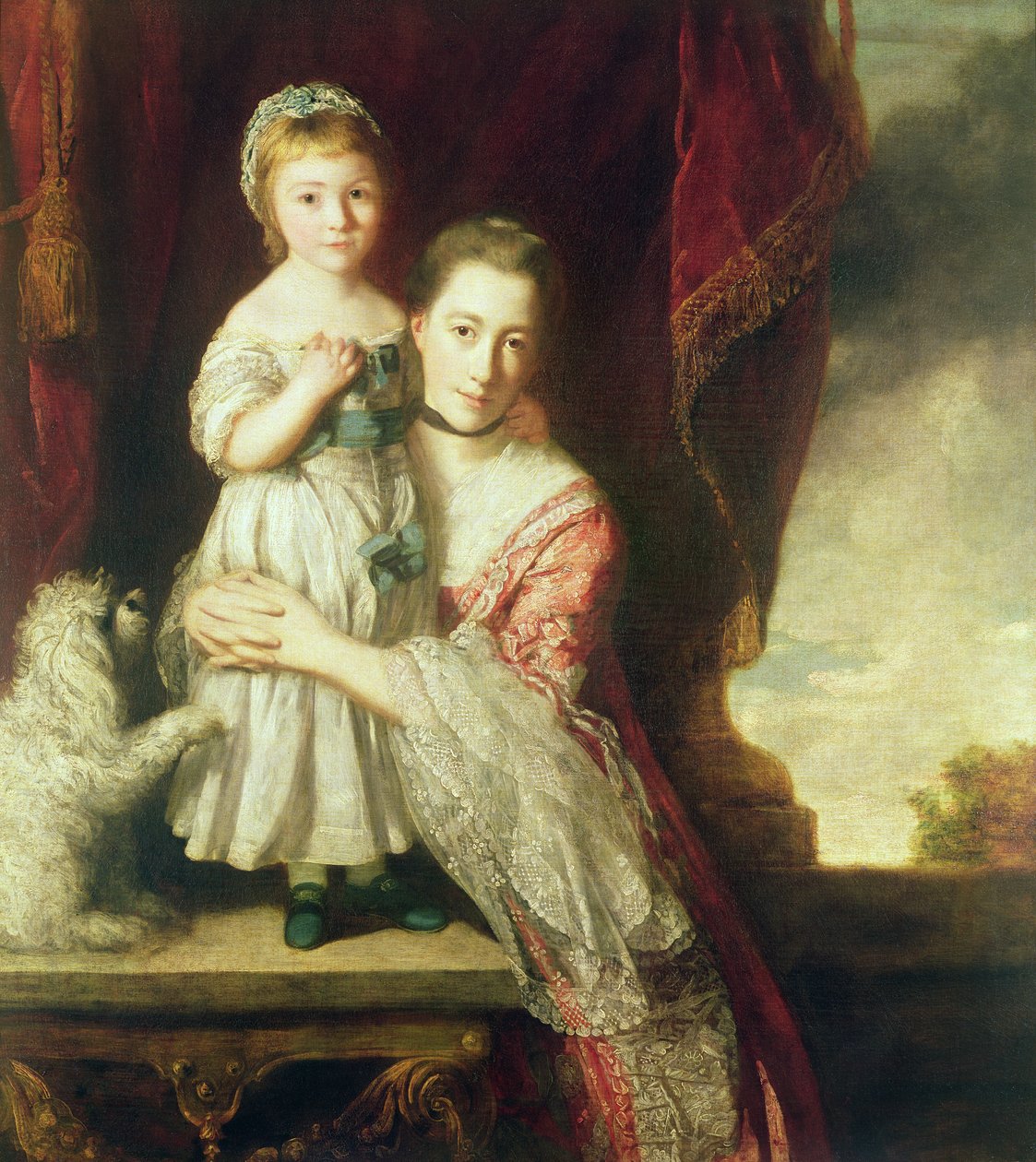 Georgiana, Spencer grófnő Lady Georgiana Spencerrel, 1759-61 alkotó: Joshua Reynolds