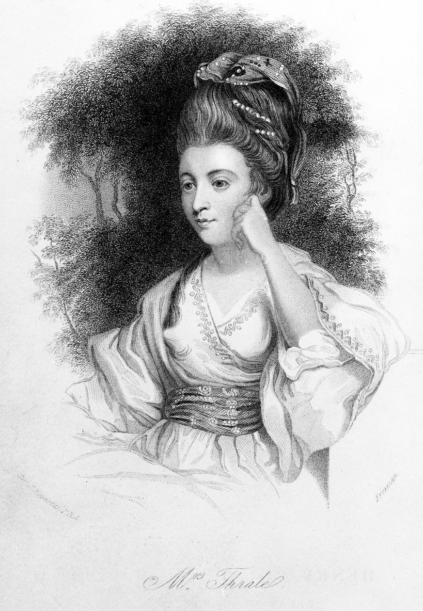 Hester Thrale, vésette Samuel Freeman, 1842 alkotó: Joshua Reynolds