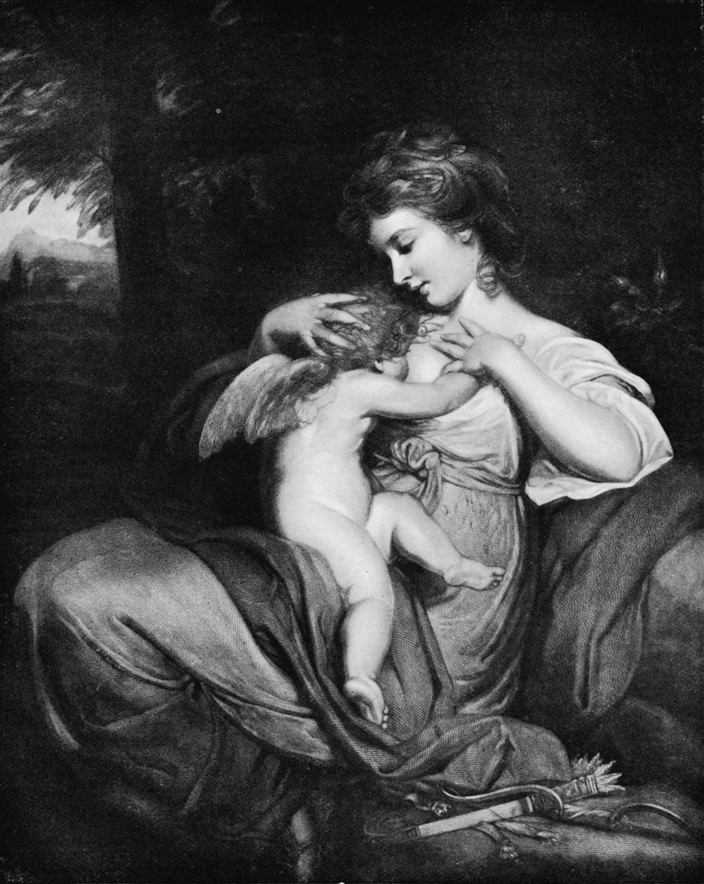 Hope Nursing Love Miss Morris, mint Hope Nursing Cupid, c1770, 1912 alkotó: Joshua Reynolds