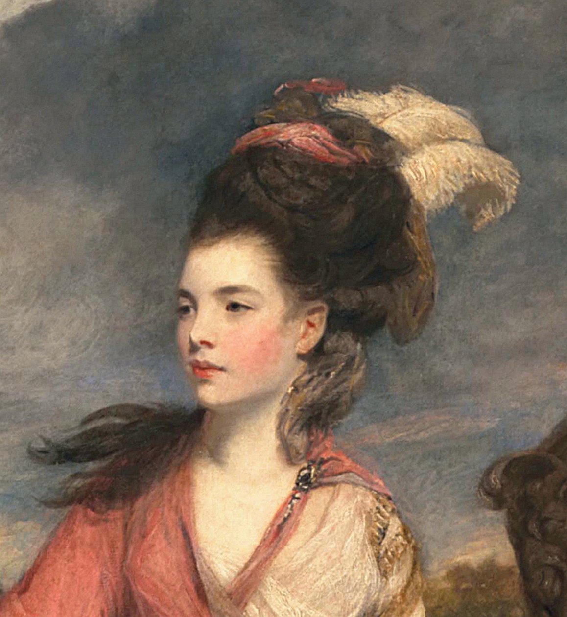 Jane Fleming, később Harrington grófnője, 1778-79 körül olaj, vászon, 373099 részlet alkotó: Joshua Reynolds