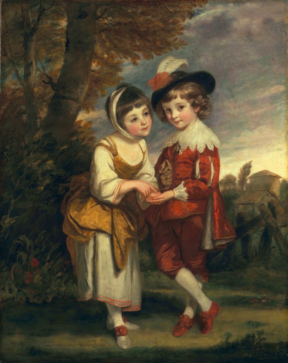 Lord Henry Spencer és Lady Charlotte Spencer, később Charlotte Nares: The Young Fortune Tellers, 1774-75 körül alkotó: Joshua Reynolds