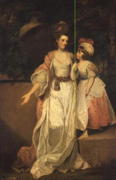 Mrs. Thomas Jelf Powis és lánya, Catherine alkotó: Joshua Reynolds