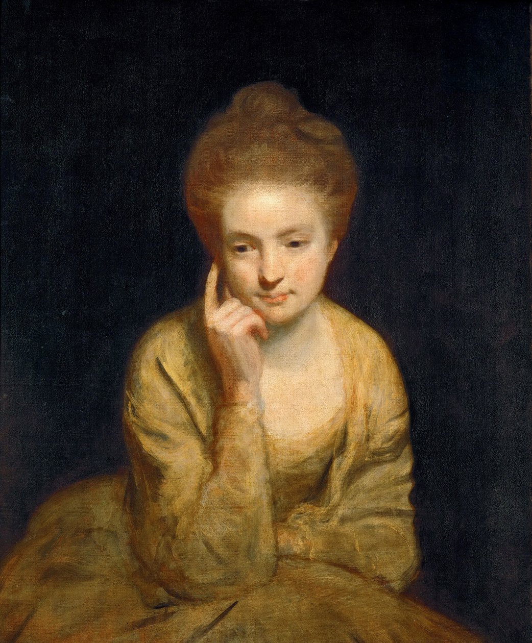 Neoklasszicizmus: Portrétanulmány egy fiatal hölgyről, Reynolds, Sir Joshua (1732-1792) alkotó: Joshua Reynolds