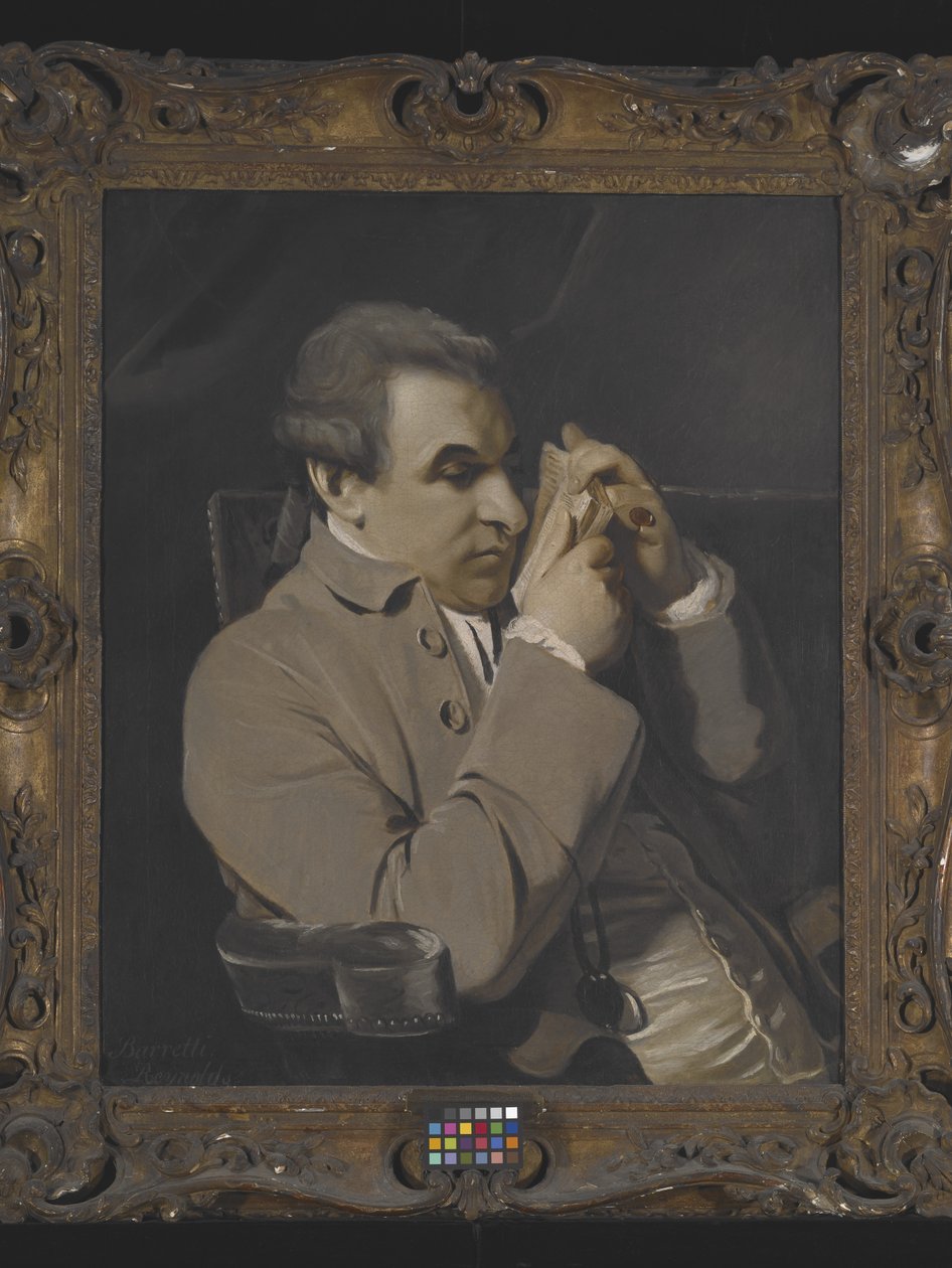 Joseph Baretti portréja (olaj, vászon) alkotó: Joshua Reynolds