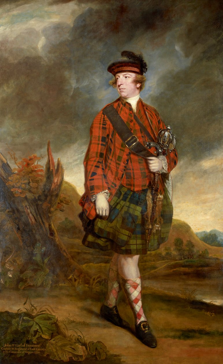 John Murray, Dunmore 4. grófjának portréja (1730-1809) alkotó: Joshua Reynolds