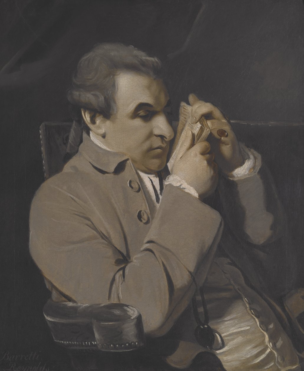 Joseph Baretti portréja, másolat (olaj, vászon) alkotó: Joshua Reynolds