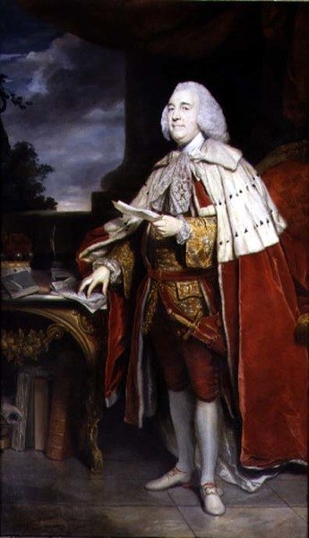 Robert Marsham, Romney második báró és a Társaság második elnökének portréja alkotó: Joshua Reynolds