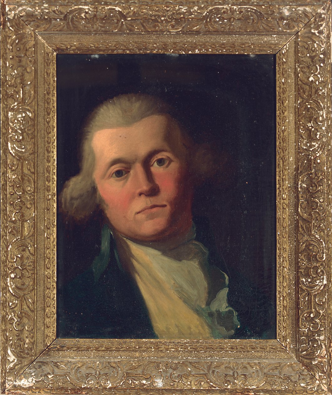 Egy úriember portréja, mellig érő, kék kabátban és sárga mellényben alkotó: Joshua Reynolds