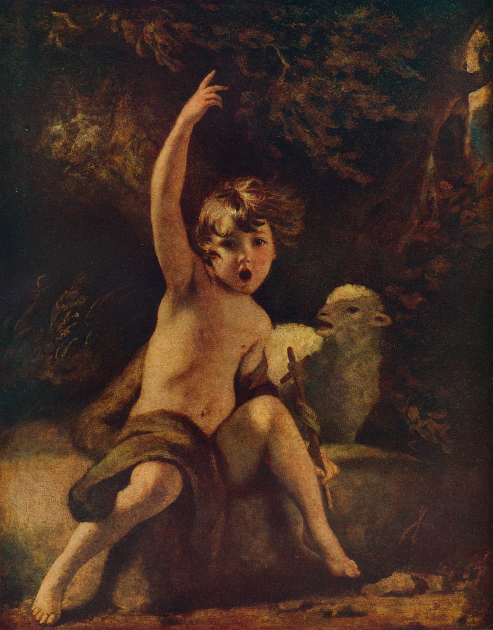 Szent János a pusztában, c1776 alkotó: Joshua Reynolds