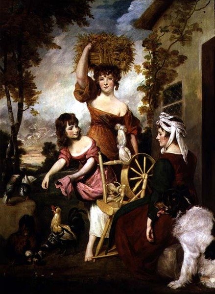 The Cottagers, The Machil Family (olaj, vászon) 1788 alkotó: Joshua Reynolds