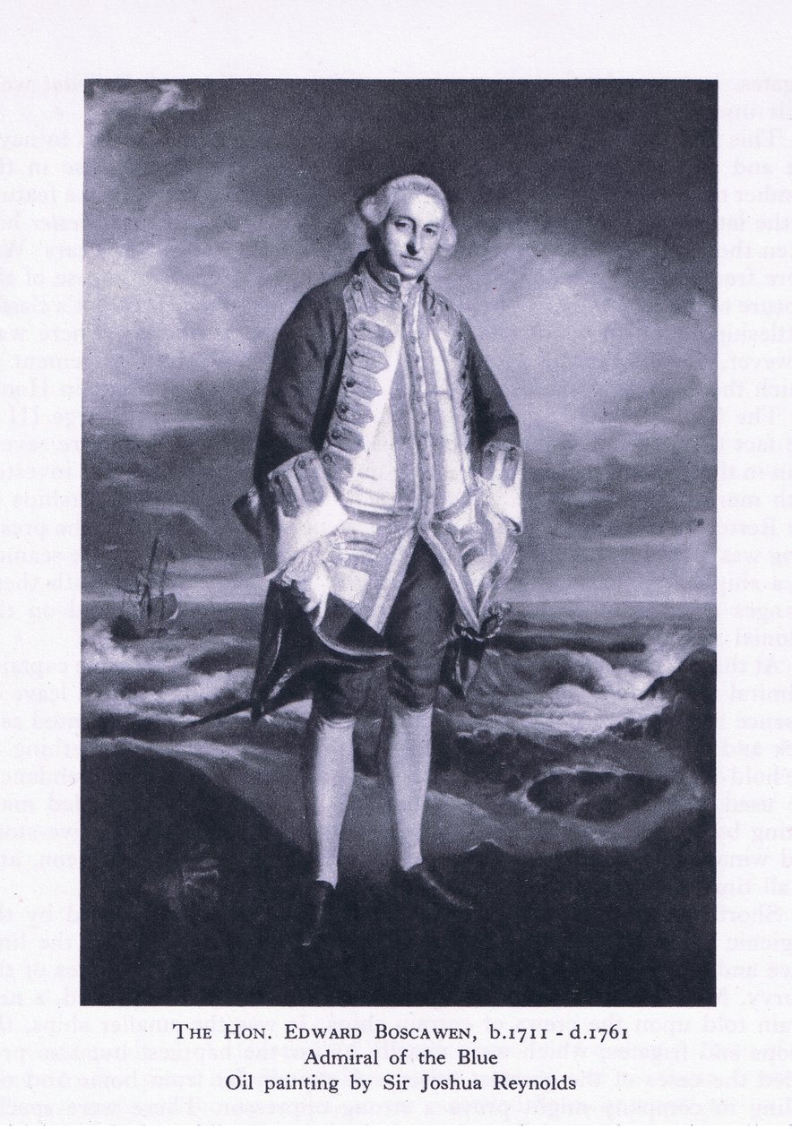 A Hon Edward Boscawen a British Adventure-ből, a Collins kiadásában, 1947 alkotó: Joshua Reynolds
