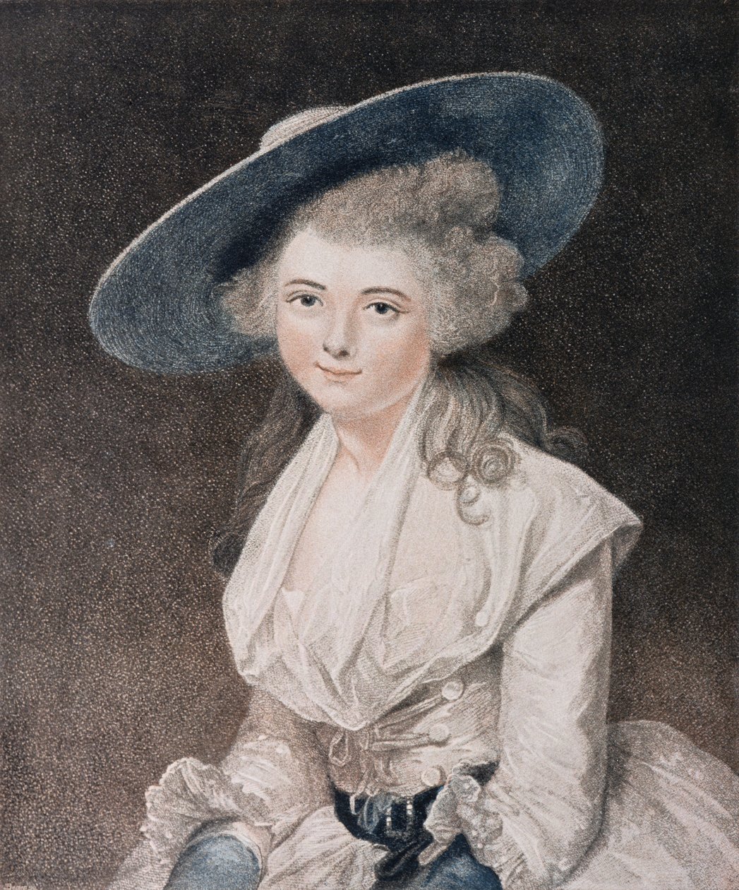 The Honorable Miss Bingham (†1831) metszett Francesco Bartolozzi (1727-1815), kiadta: E. M. Diemar, 1786 (csúcsmetszet) alkotó: Joshua Reynolds