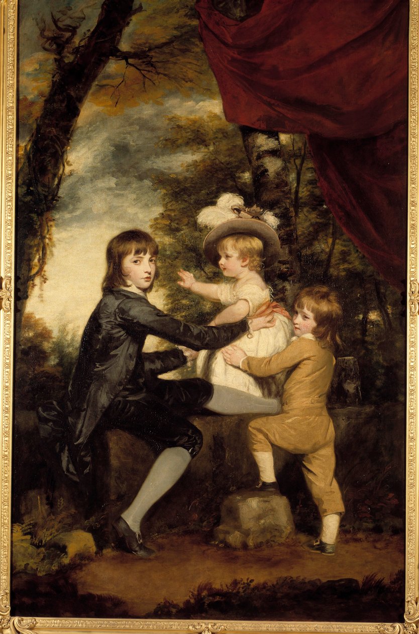 A báránygyerekek. Joshua Reynolds (1723-1792) festménye. 18. század. Magángyűjtemény alkotó: Joshua Reynolds