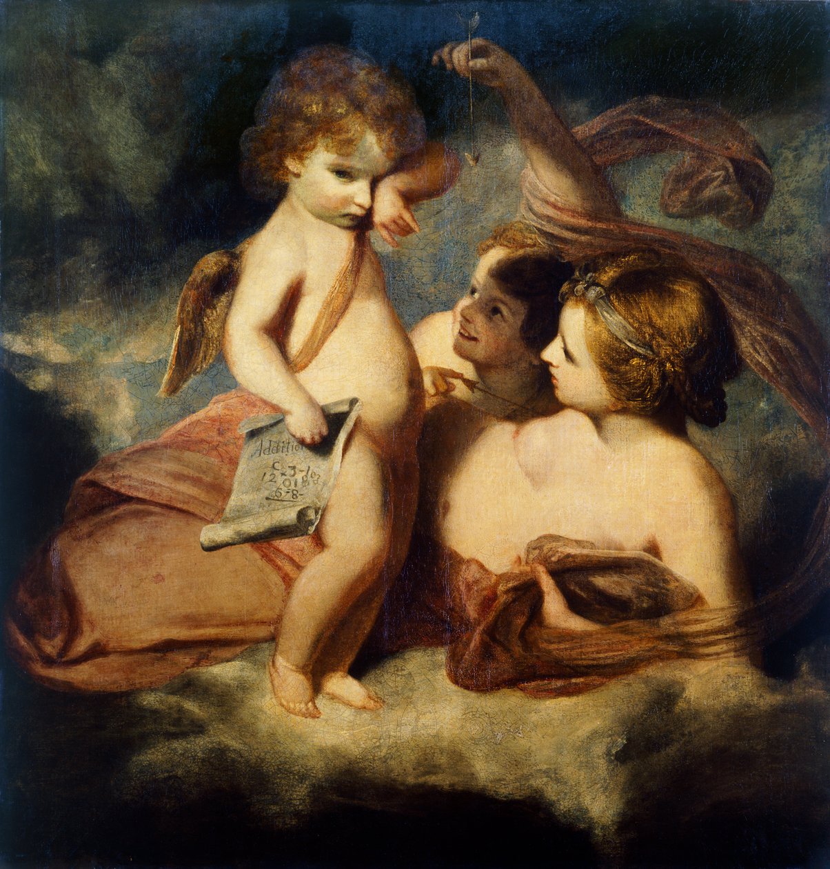 Venus Chiding Cupido, hogy megtanuljon számot adni alkotó: Joshua Reynolds