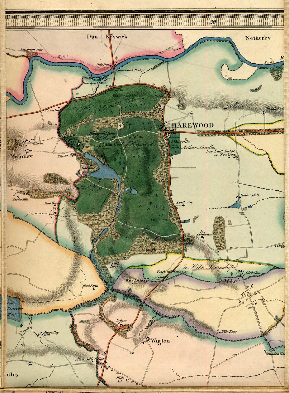 A4, Harewood, Alwoodley Hall, Wigton és Wike alkotó: Joshua Thorp