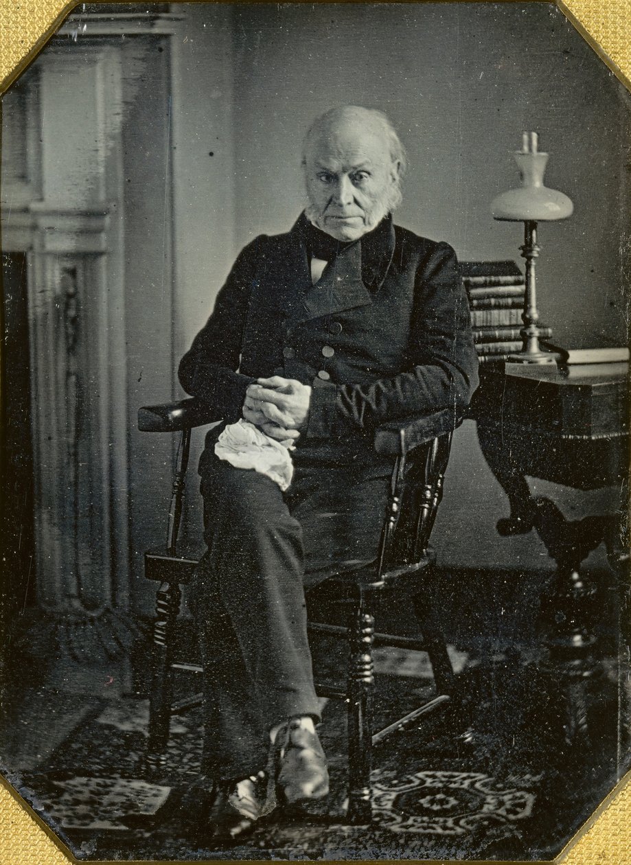John Quincy Adams, kb. 1850. Alkotók: Josiah Johnson Hawes, Albert Sands Southworth. alkotó: Josiah Johnson Hawes, Albert Sands Southworth