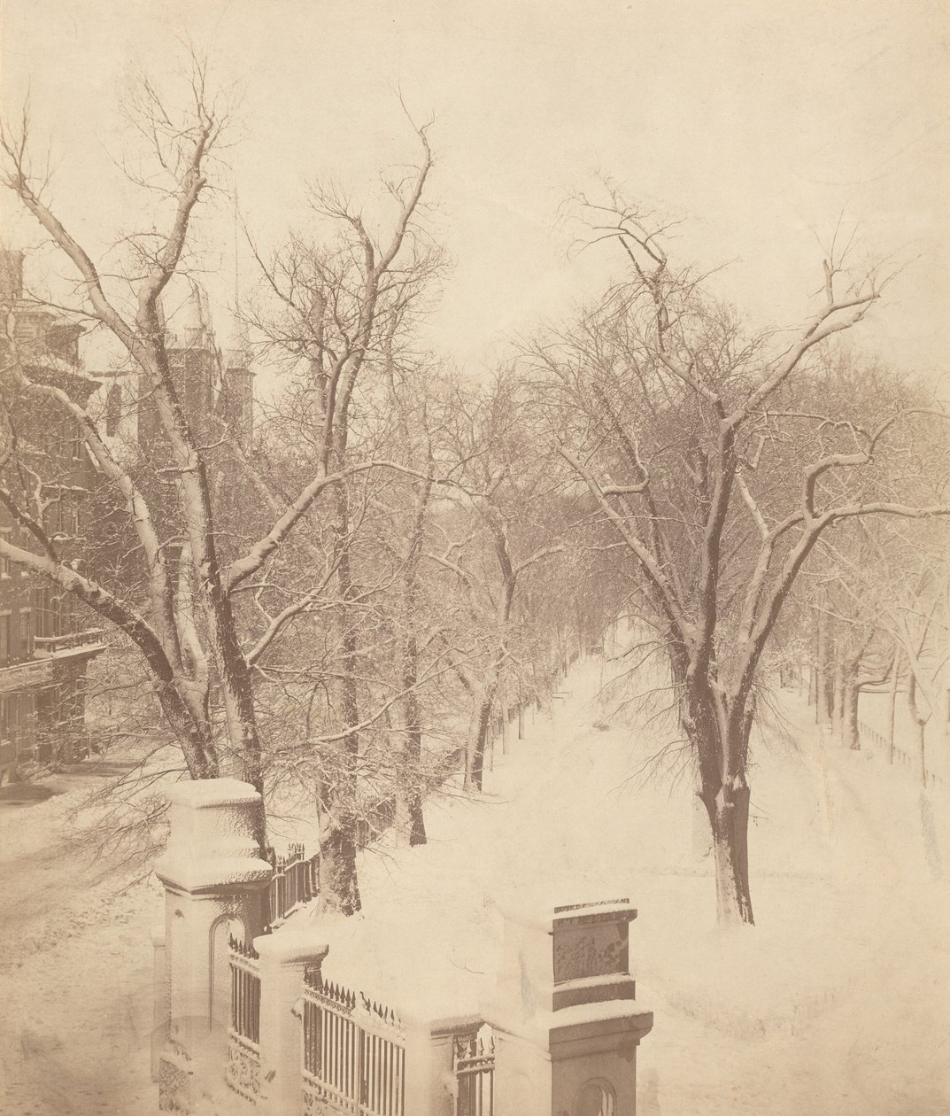 Boston Common Snow Scene,1850-es évek (fotó) alkotó: Josiah Johnson Hawes