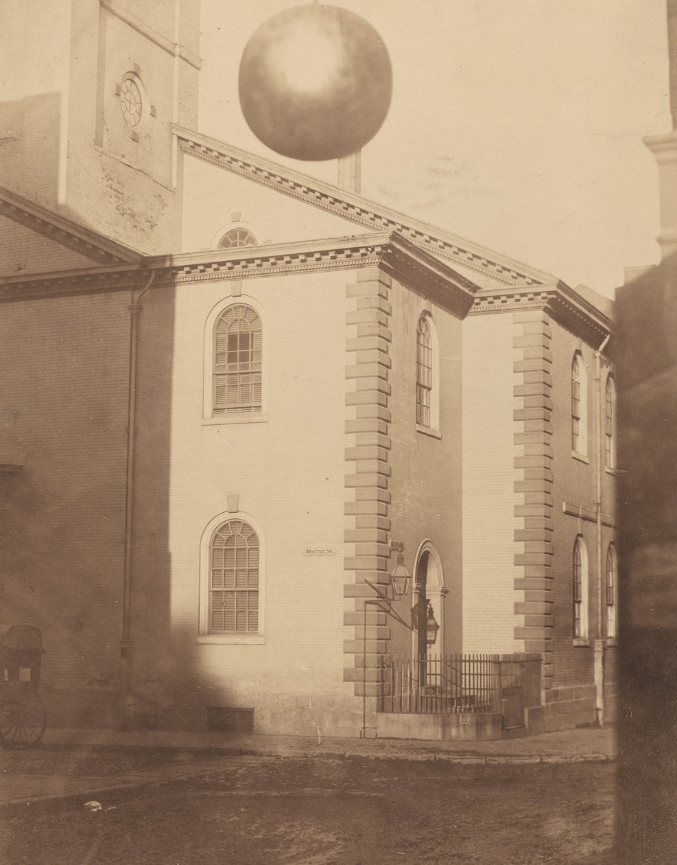Brattle Square templom, 1850-es évek. alkotó: Josiah Johnson Hawes