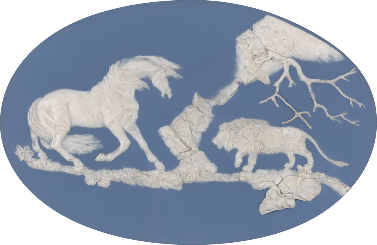 Oroszlántól megijedt ló (A epizód) alkotó: Josiah Wedgwood