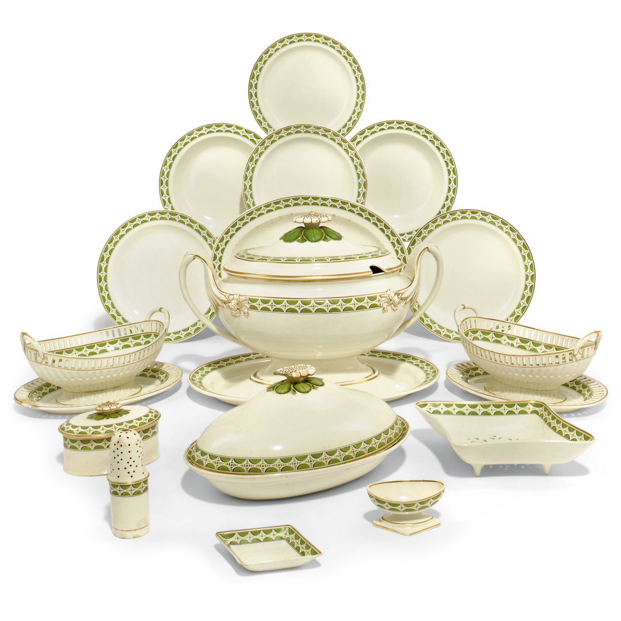 Királynői edényrész vacsora, 1790 körül (kerámia) alkotó: Josiah Wedgwood
