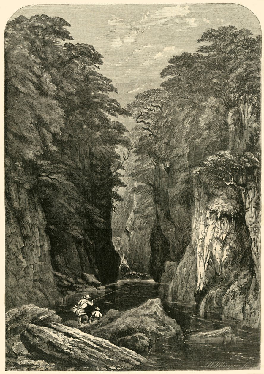 Fors Nothyn, Észak-Wales, 1850. alkotó: Josiah Wood Whymper