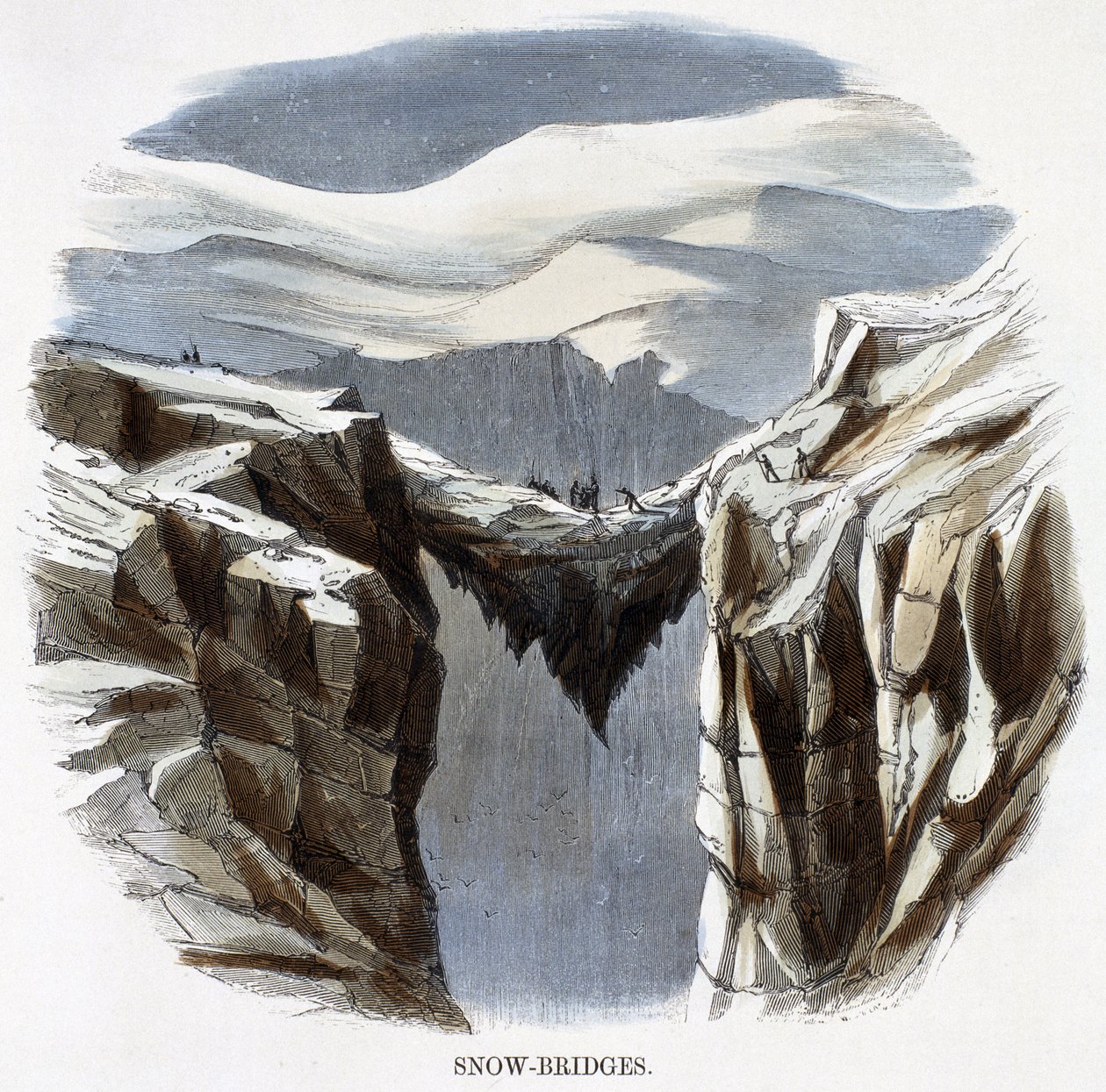 Hóhidak, a természet jelenségeiből, 1849 alkotó: Josiah Wood Whymper