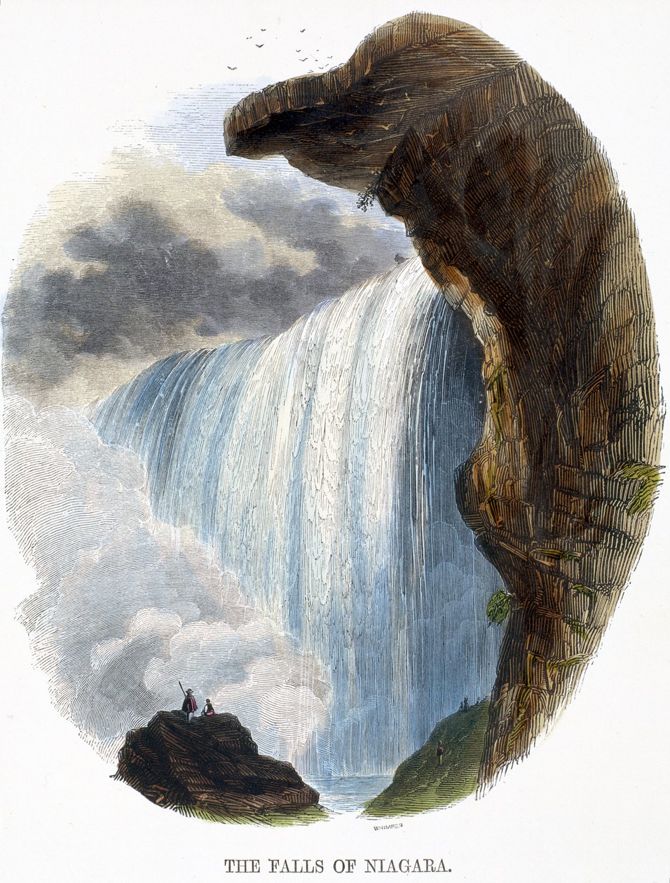 Niagara vízesése, a természet jelenségeiből, 1849 alkotó: Josiah Wood Whymper