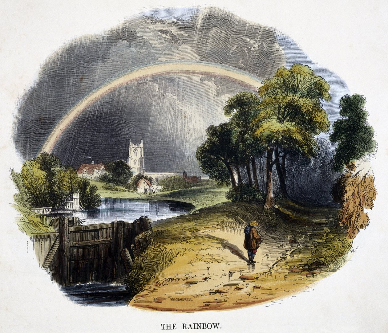 A szivárvány a természet jelenségeiből, 1849 alkotó: Josiah Wood Whymper