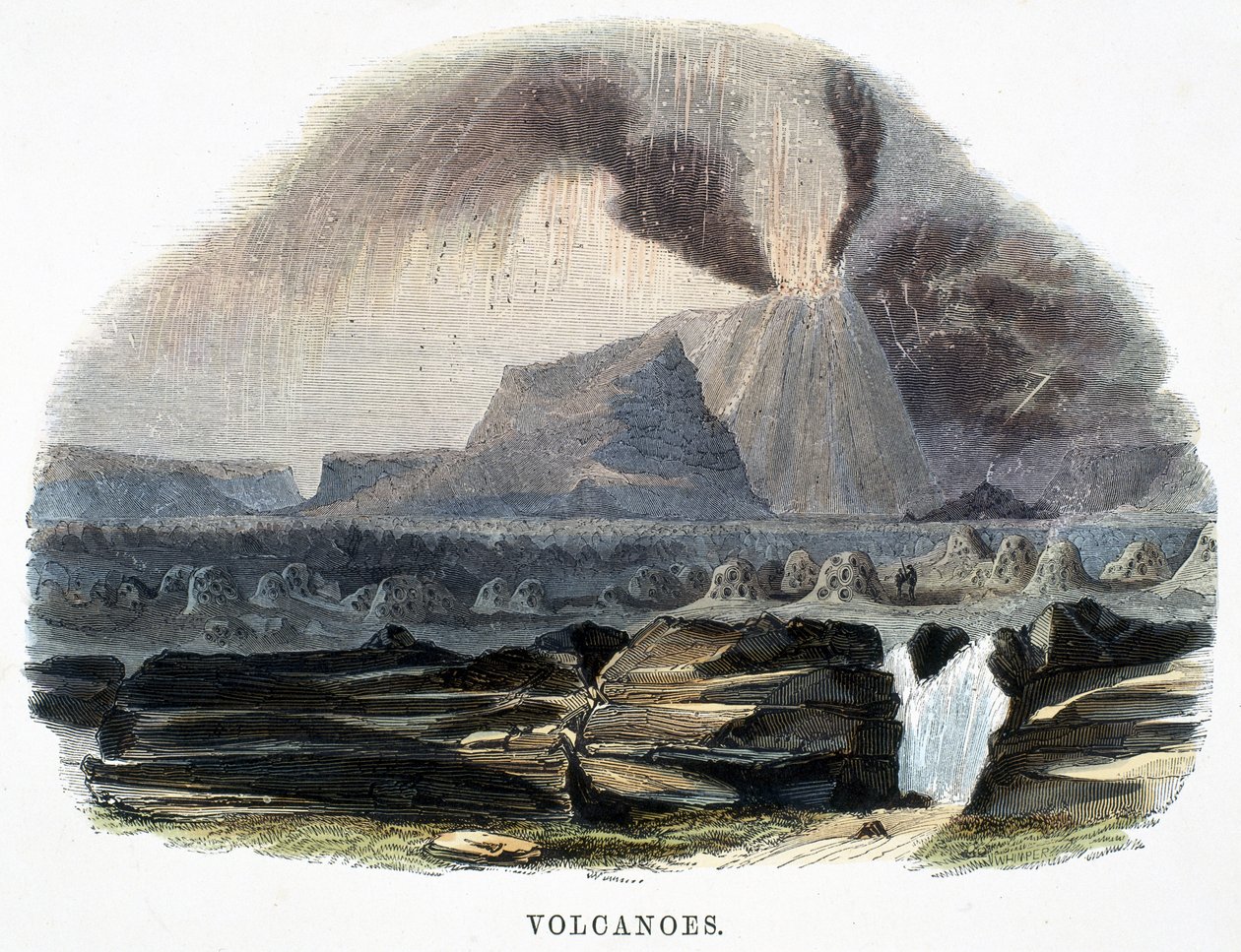 Vulkánok, a természet jelenségeiből, 1849 alkotó: Josiah Wood Whymper