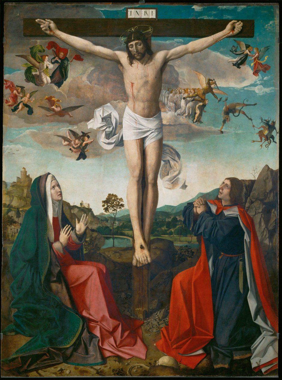 Kálvária, részlet alkotó: Josse (fl.1493-1508) Lieferinxe