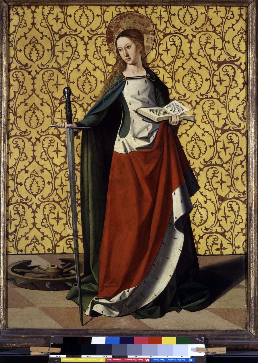 Oltárkép hátoldala: Alexandriai Szent Katalin alkotó: Josse (fl.1493 1508) Lieferinxe