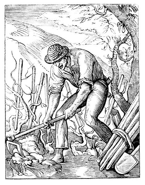 The Winerower (litho) (f/w fotó) alkotó: Jost (after) Amman