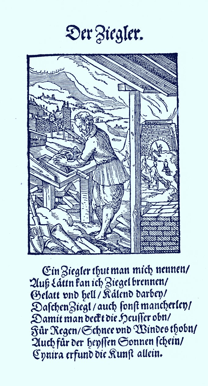 Téglagyáros alkotó: Jost Amman