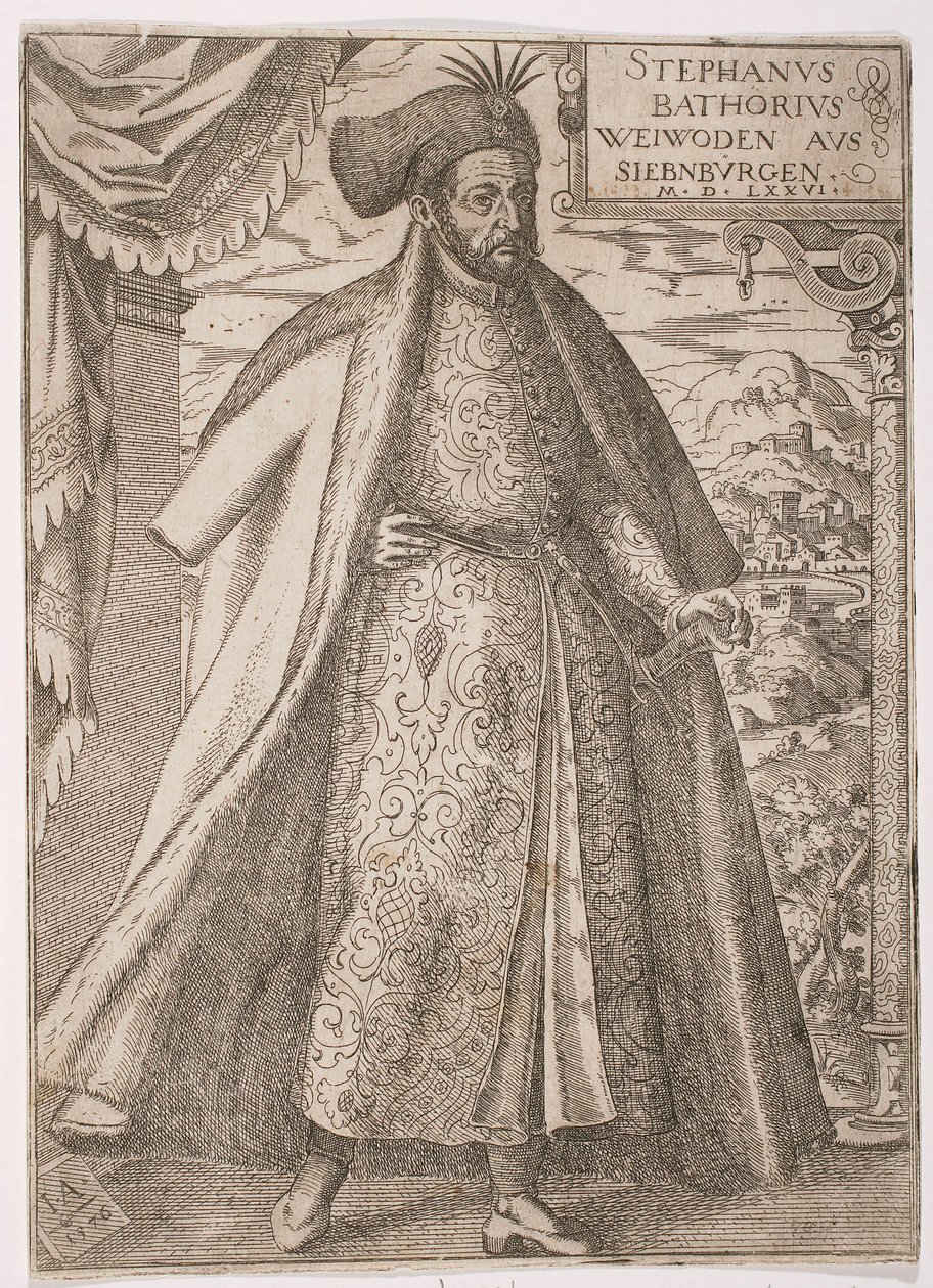 Báthory István portréja alkotó: Jost Amman
