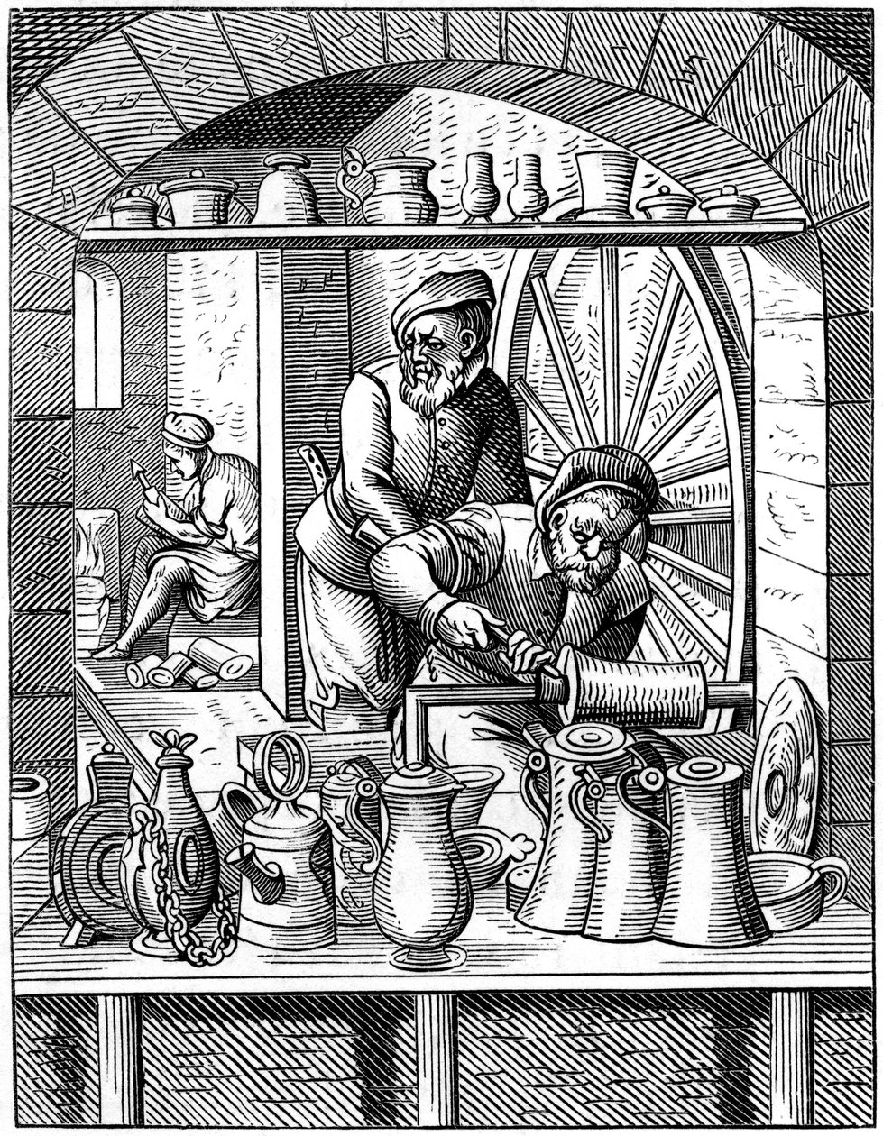 Bádogember, 16. század 1849. alkotó: Jost Amman