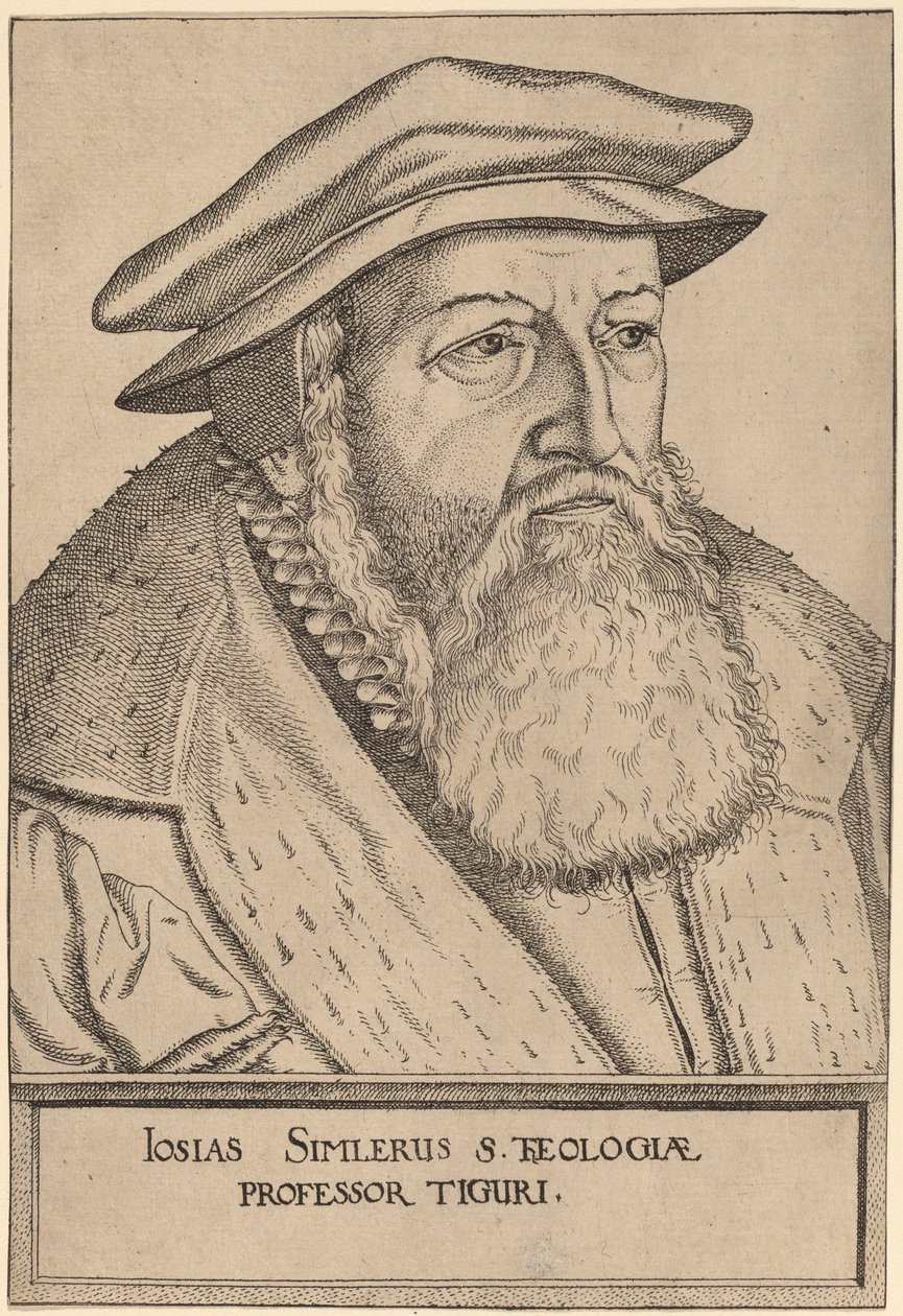 Josias Simler. alkotó: Jost Ammon