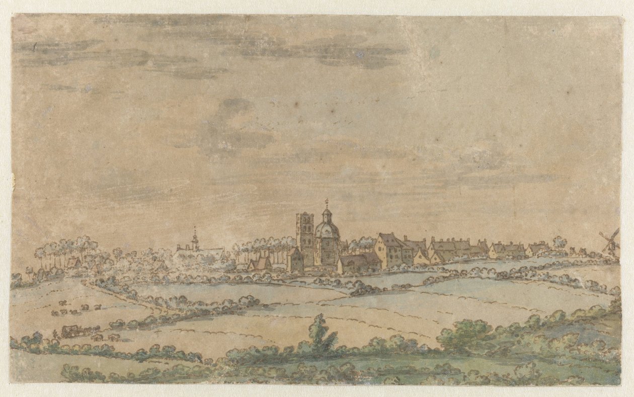 Kilátás Scherpenheuvelre, Flamand Brabant alkotó: Josua de Grave (attributed to)
