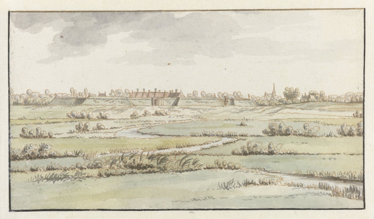 Kilátás a Saint-Michiel-erődre, ’s-Hertogenbosch közelében alkotó: Josua de Grave (attributed to)