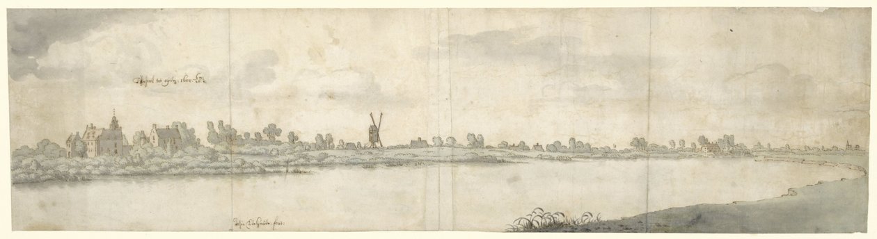 Kilátás a Kasteel Ooijra, Nijmegen közelében, Észak-Brabantban alkotó: Josua de Grave